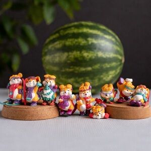 Complete Collection of 1996 Ferrero Kinder Surprise Ski Bunnies